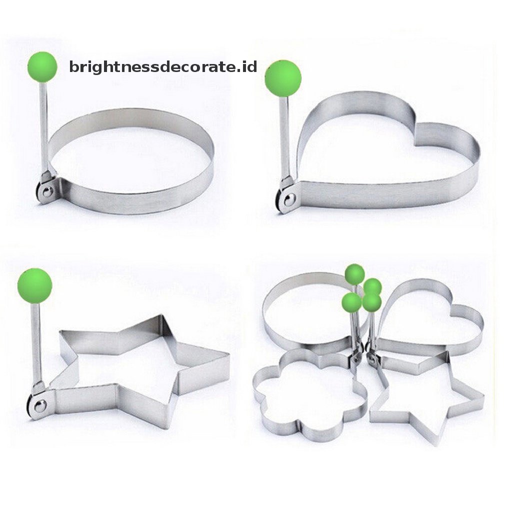 [Birth] Cooking Kitchen Tools Stainless Steel Cincin Pembentuk Telur Goreng Cetakan Pancake Mold [ID]