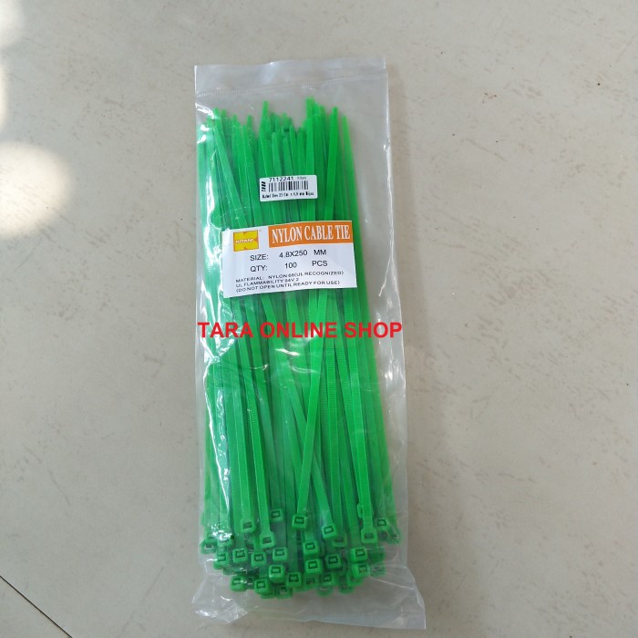 

Kabel Ties Hijau 25 Cm x 4,8 mm Kitani - 7112241