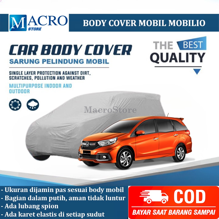 Sarung Penutup Mobil Mobilio / Body Cover Mobil Honda Mobilio / Mobilio RS Full Body Waterproof Anti