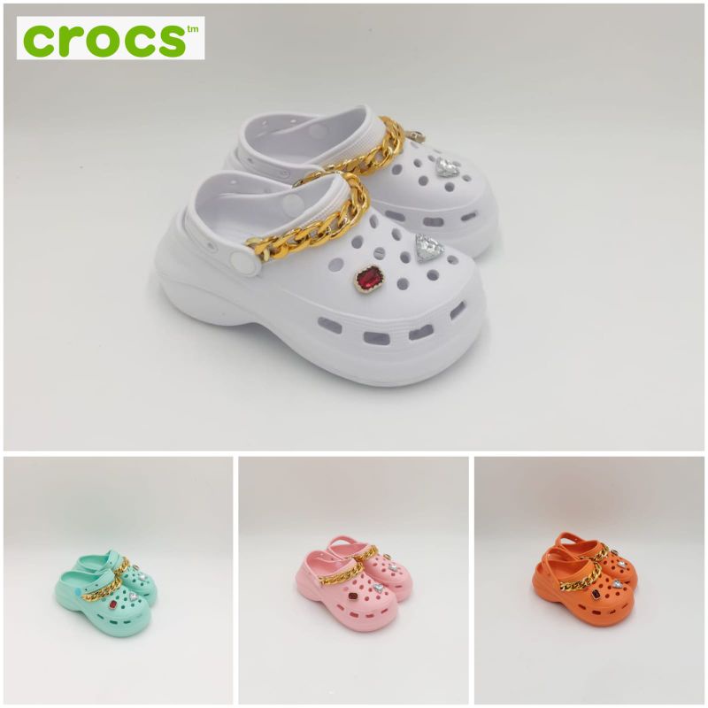 Sandal anak / Crocs bae rantai kid's / Sandal anak crocs bae rantai