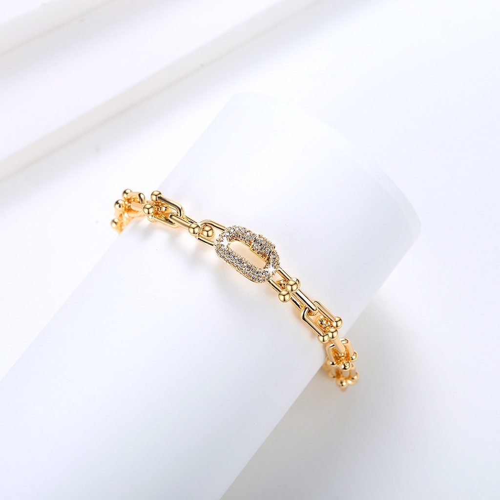 Y942 【Barang spot】Gelang Tangan Wanita Rantai Fashion Xuping Perhiasan Lapis Emas 18k Aksesoris Fashion Murah