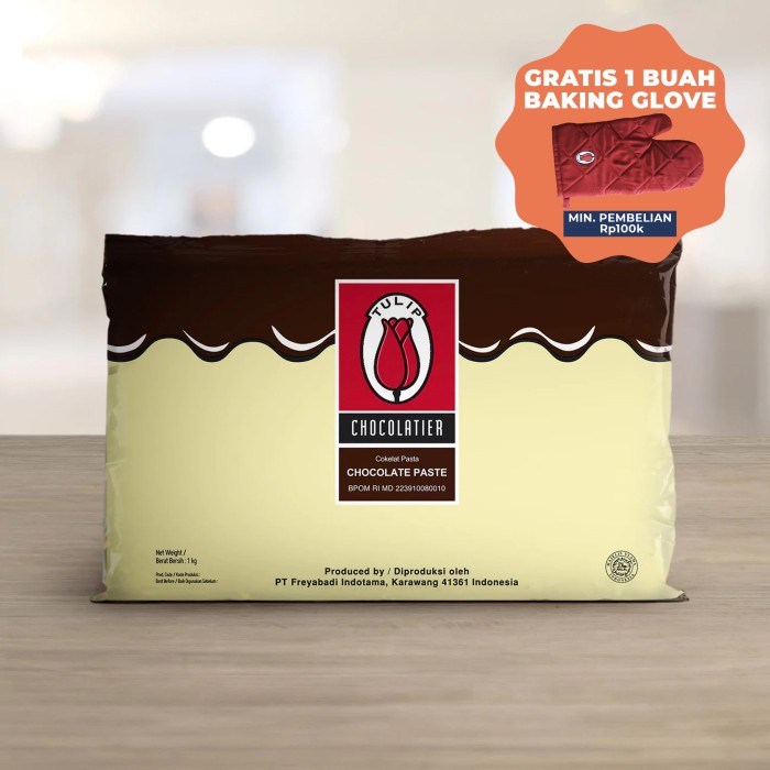 

COKLAT-BUBUK- TULIP CHOCOLATIER CHOCOLATE PASTE 1KG -BUBUK-COKLAT