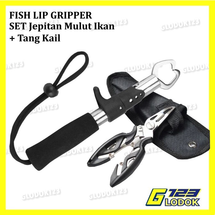 Set Lip Grip Plier Alat Jepit Penjepit Bibir Mulut Ikan Tang Pancing