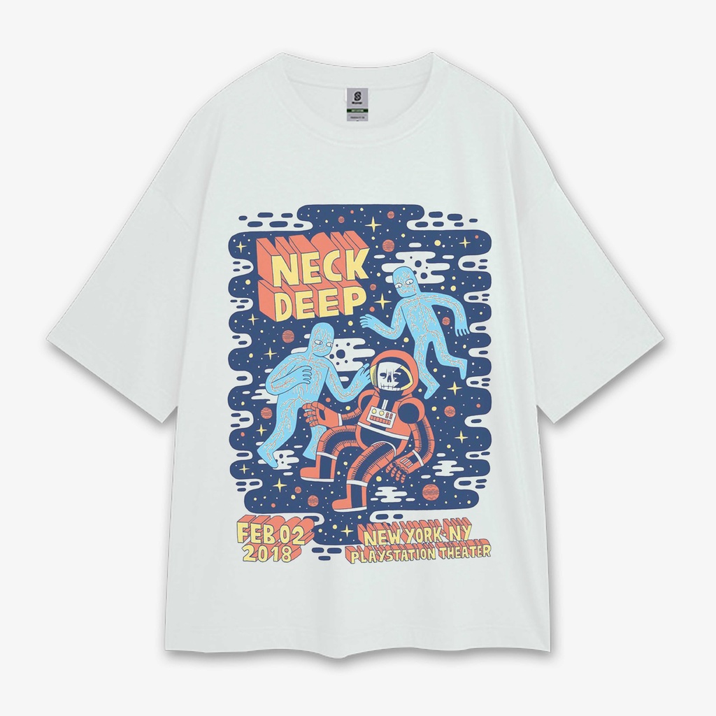 NECKDEEP VINTAGE STYLE OVERSIZED TEE T-SHIRT