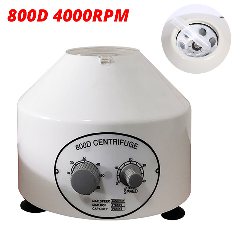 Mesin PRP Portable Centrifuge 6 hole 4000 Rpm Centrifuge 800D Centrifugal Machine