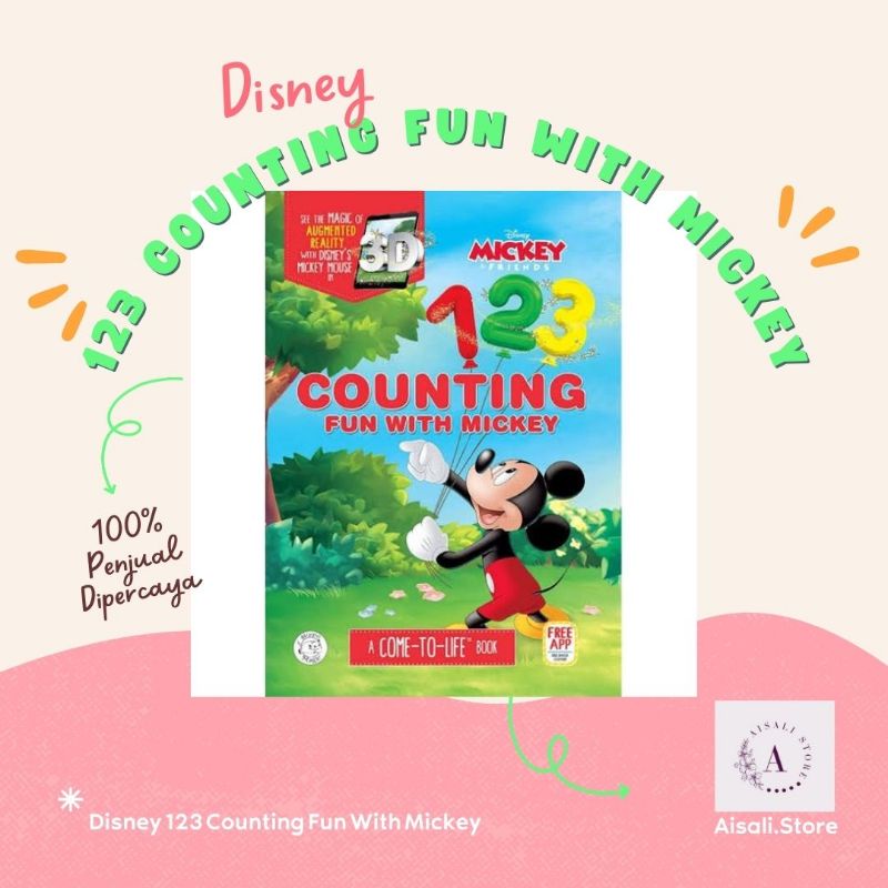 

Buku anak / buku edukatif augmented reality - A come to life - 123 counting fun with mickey