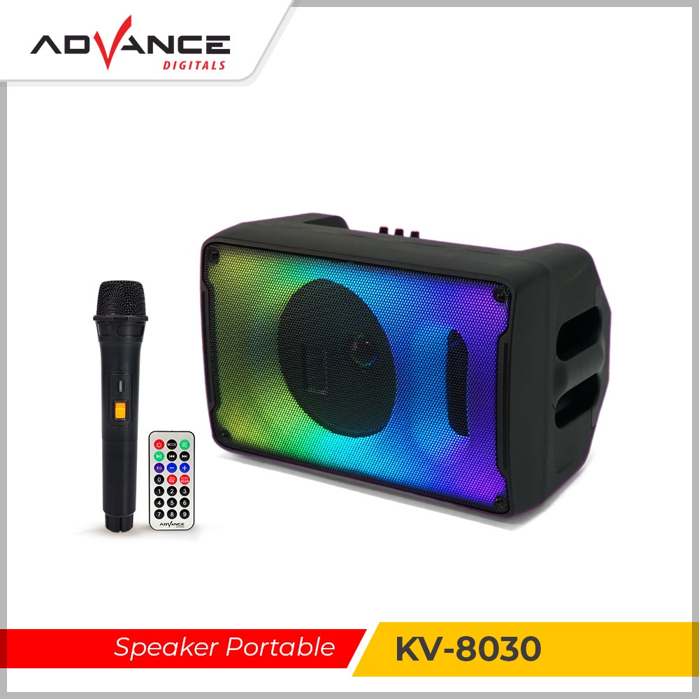 Advance Speaker Bluetooth Portable KV-8030 Free Mic Wireless