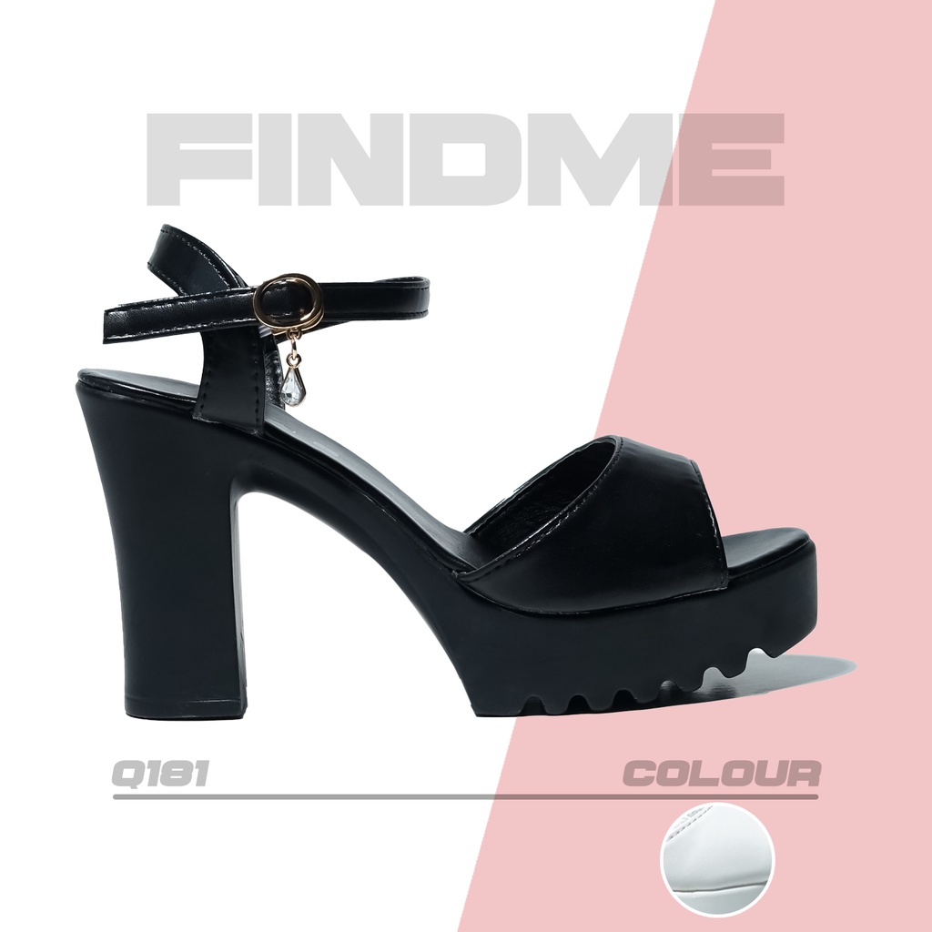 SANDAL HEELS WANITA SLINGBACK LUXURY CLASSY DESIGN BAHAN PU BERKUALITAS IMPORT Q181