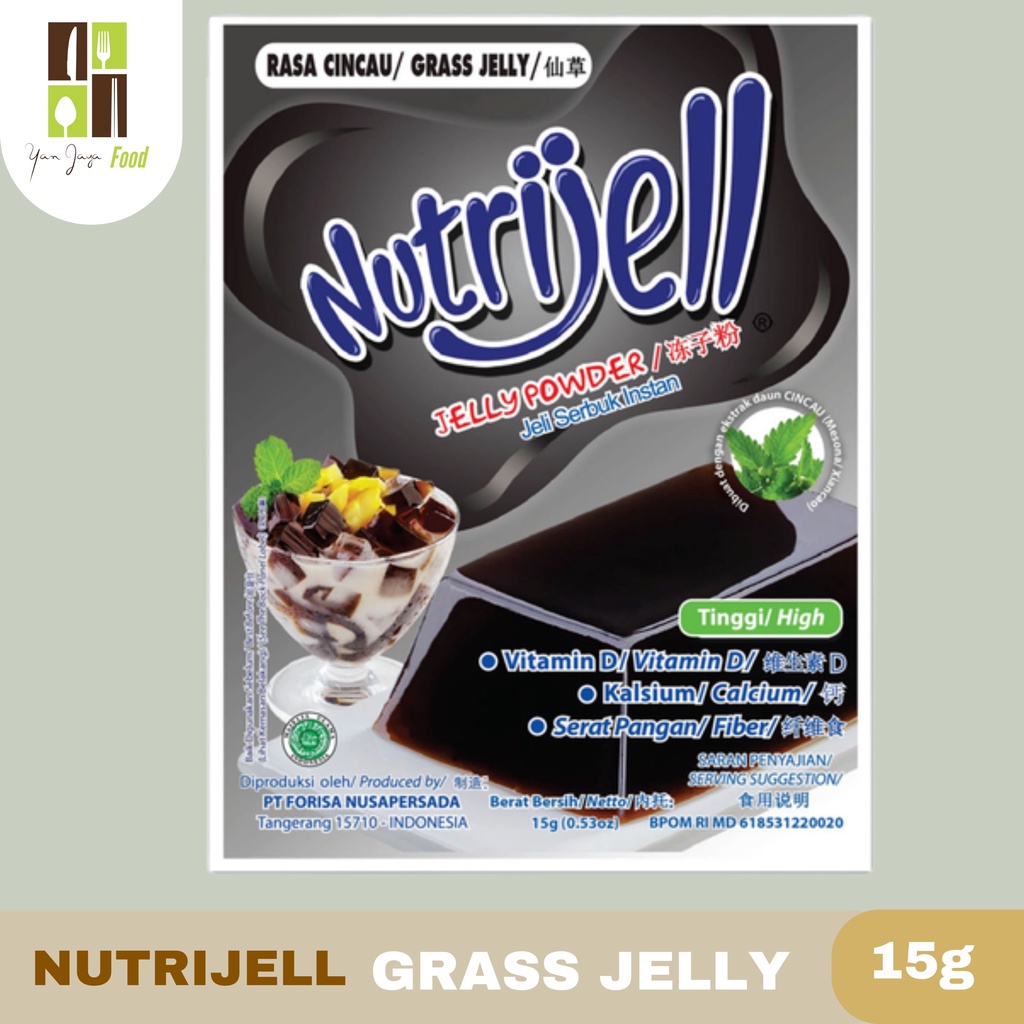 Nutrijell/Agar-Agar/Puding Kemasan Regular 15/30 g