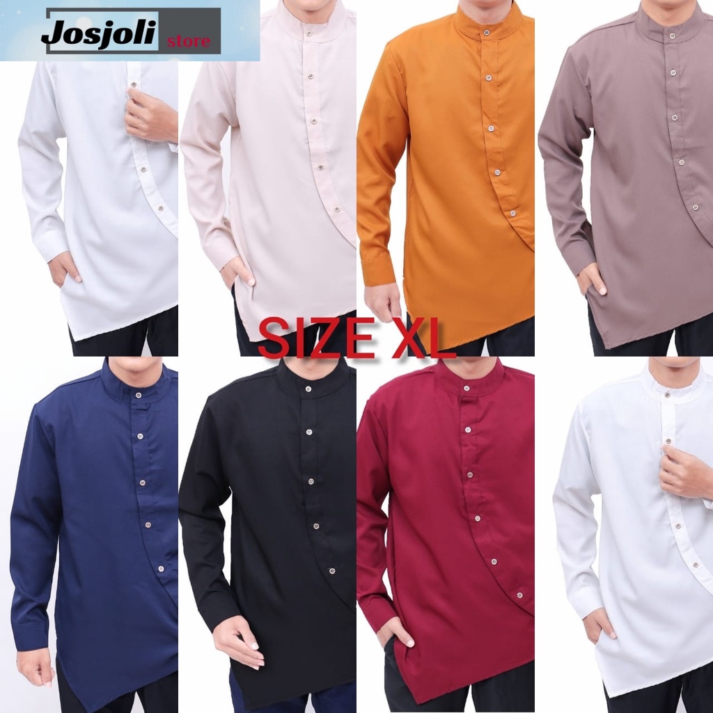 JOSJOLI_PIYAMA/Kemeja Koko Aristoles/Atasan Muslim Pria Dewasa/L XL