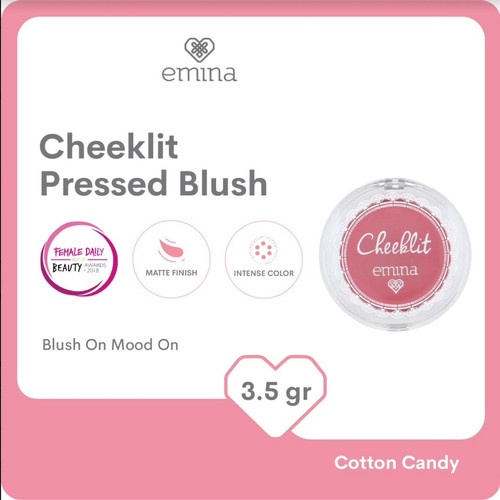 MFI - EMINA CHEEK LIT PRESSED BLUSH ON 3,5GR/CATTON CANDY/MASHMALLOW LADY