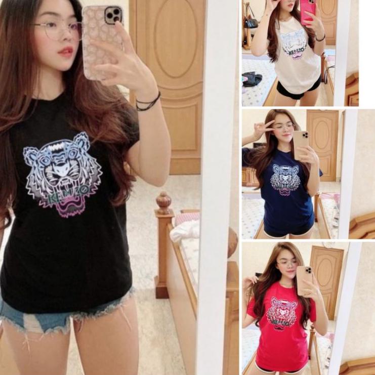 Kaos T-Shirt / Kaos Oblong Wanita Distro Printing Premium "PTK.11Ja23х"