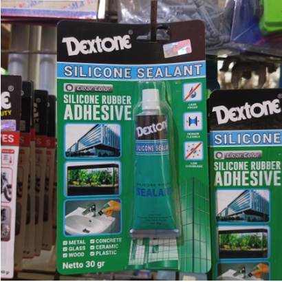 

Dextone Lem Kaca/ Silicone Sealant Dextone Clear Bening 30g
