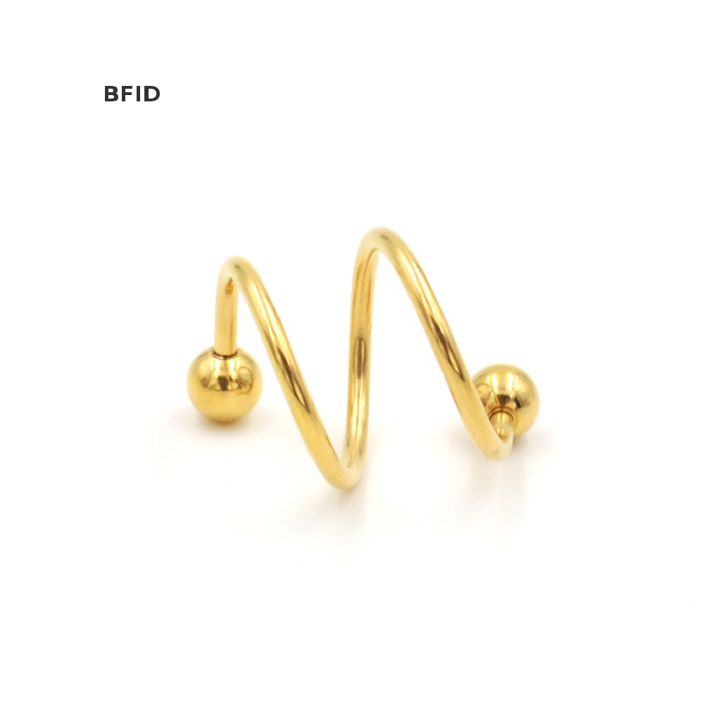 [BFID] Fashion Cincin Hidung Stainless Steel Twist Nose Lip Body Ear Stud Ring [ID]