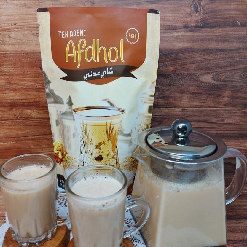 

♚ BISA COD Teh Adeni Khas Aden Yaman Rempah Tradisional Afdhol 250 Gram Sayi Adni Sahi Adnee 250gr ✫