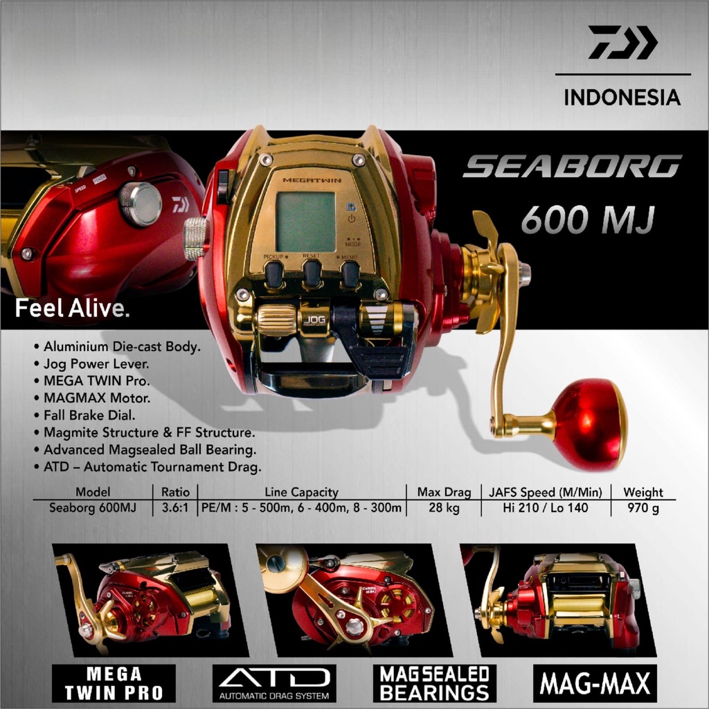 Reel Elekrtrik OH Daiwa SEABORG 600MJ