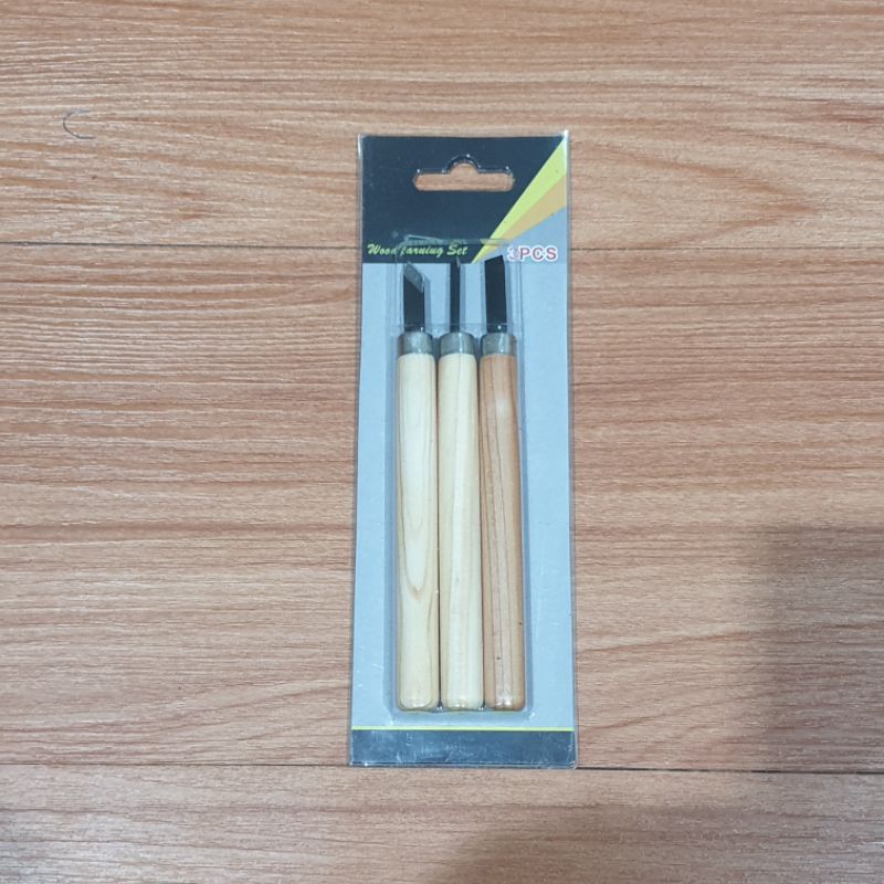 CRAFTING SET KNIFE / SET PISAU PAHAT UKIR KAYU ISI 3 PCS