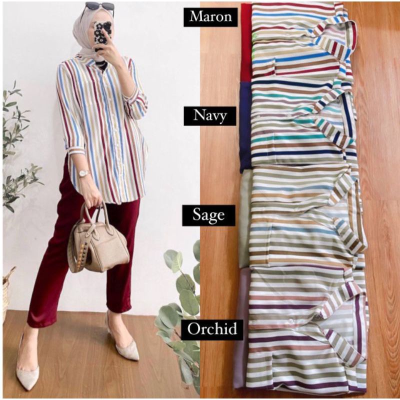 SETELAN SALUR PELANGI/SETELAN RAINBOW/SETELAN NAREYA/BAHAN SHAKILA TWIL ALL SIZE