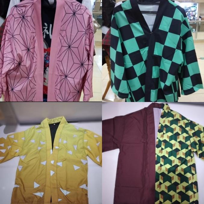 Kimono kimetsu no yaiba tanjirou zenitsu giyuu ukuran xl & xxl