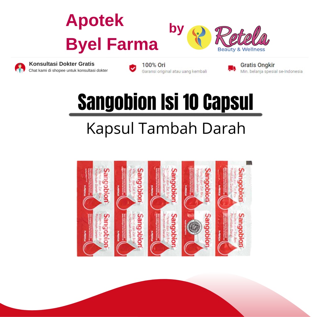 Jual Sangobion Strip Isi 10 Kapsul / Tablet Tambah Darah | Shopee Indonesia