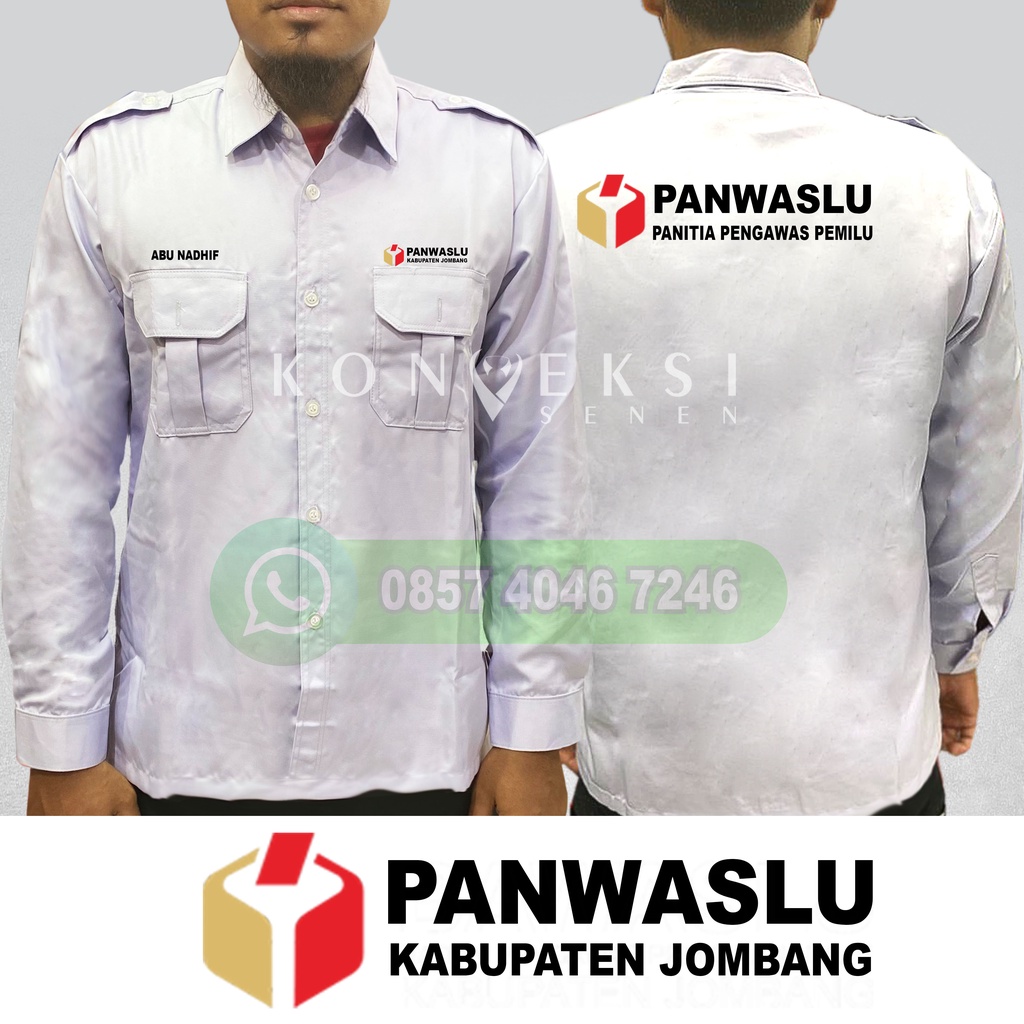 kemeja panwaslu baju panwaslu seragam panwaslu Pdh Bawaslu baju