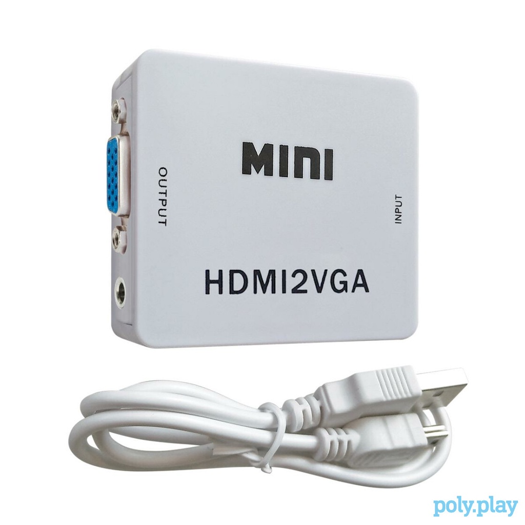 CONVERTER Hdmi TO VGA MINI Hdmi2VGA 1080p with Audio