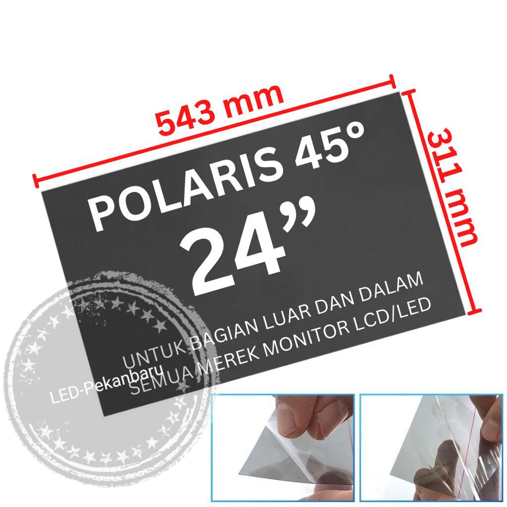 POLARIS LCD LED MONITOR 24 INCH 45 DERJAD POLARIZER 24INCH 45DERJAD