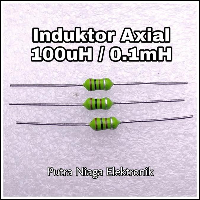 Induktor Axial 100uH / 0.1mH Lilitan / Inductor putr4n14 Berkualitas