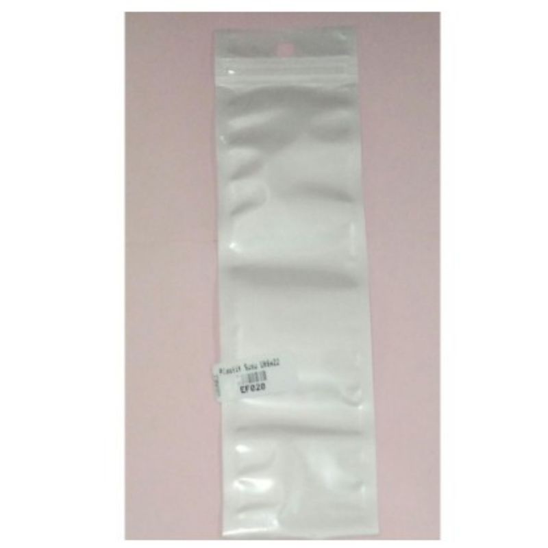 Plastik Klip Susu 6x22 Cm (Isi 100) Ziplock Putih Packing Plastic Clip Zipper