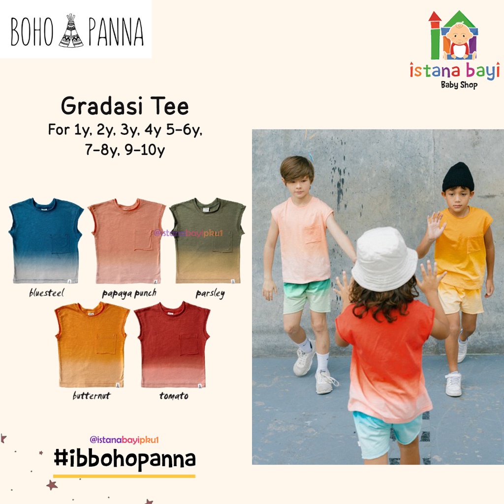 BOHOPANNA GRADASI TEE - KAOS ANAK 1-10 TAHUN
