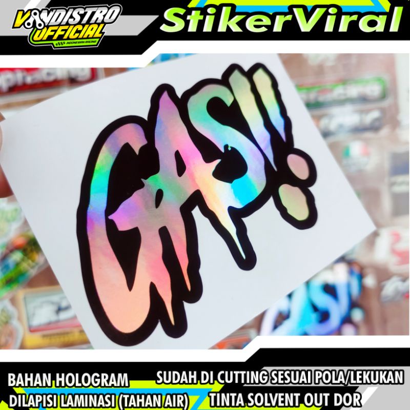 stiker gas!! hologram