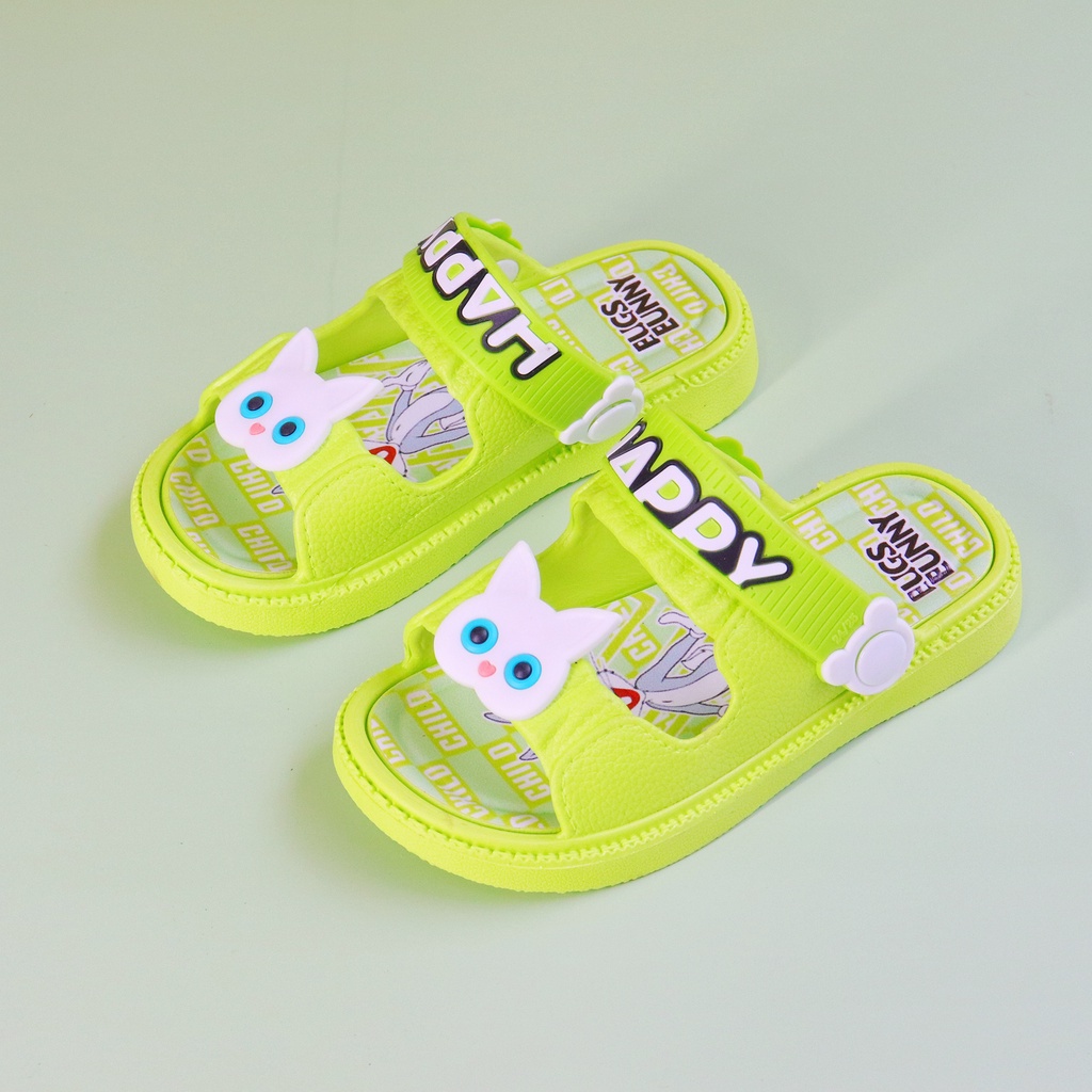 Okaybaby B267 Sandal Slop Anak Laki-laki Perempuan Cewek Motif Karakte Lucu