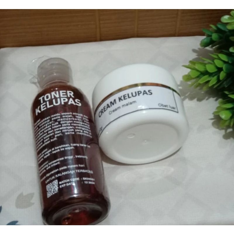 Paket Toner dan cream kelupas