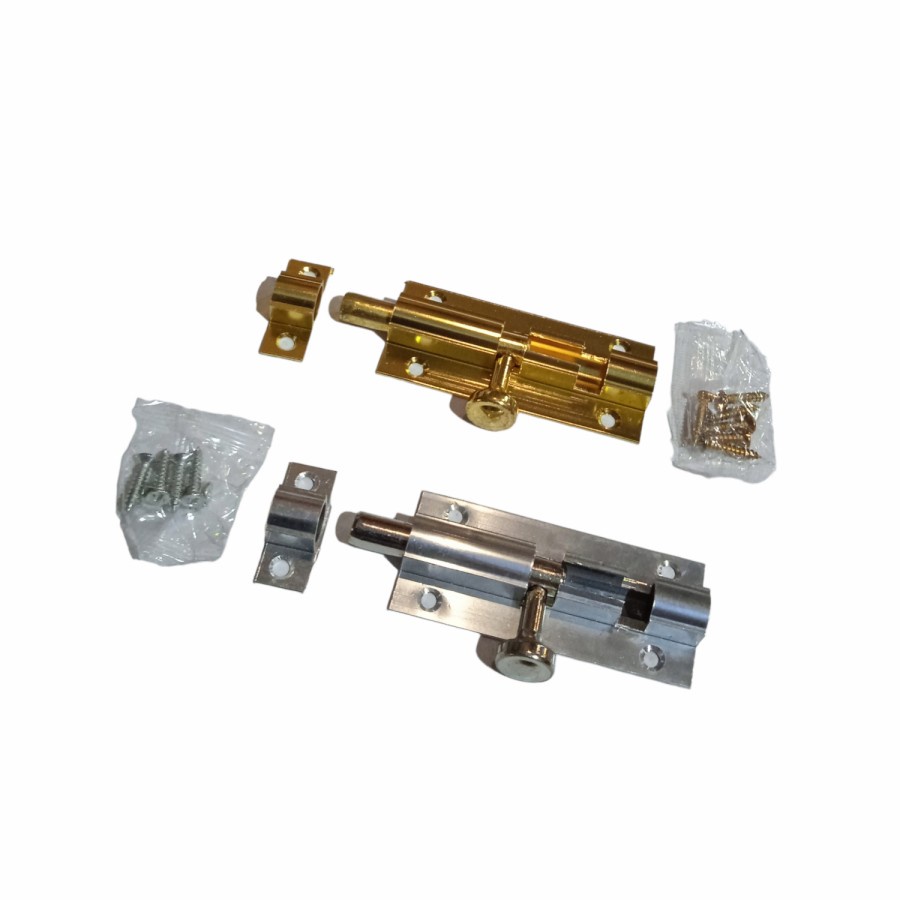 Grendel Pintu 3 Inch | Grendel Aluminium Slot 3" | Grendel Slot Pintu | Kapten Material