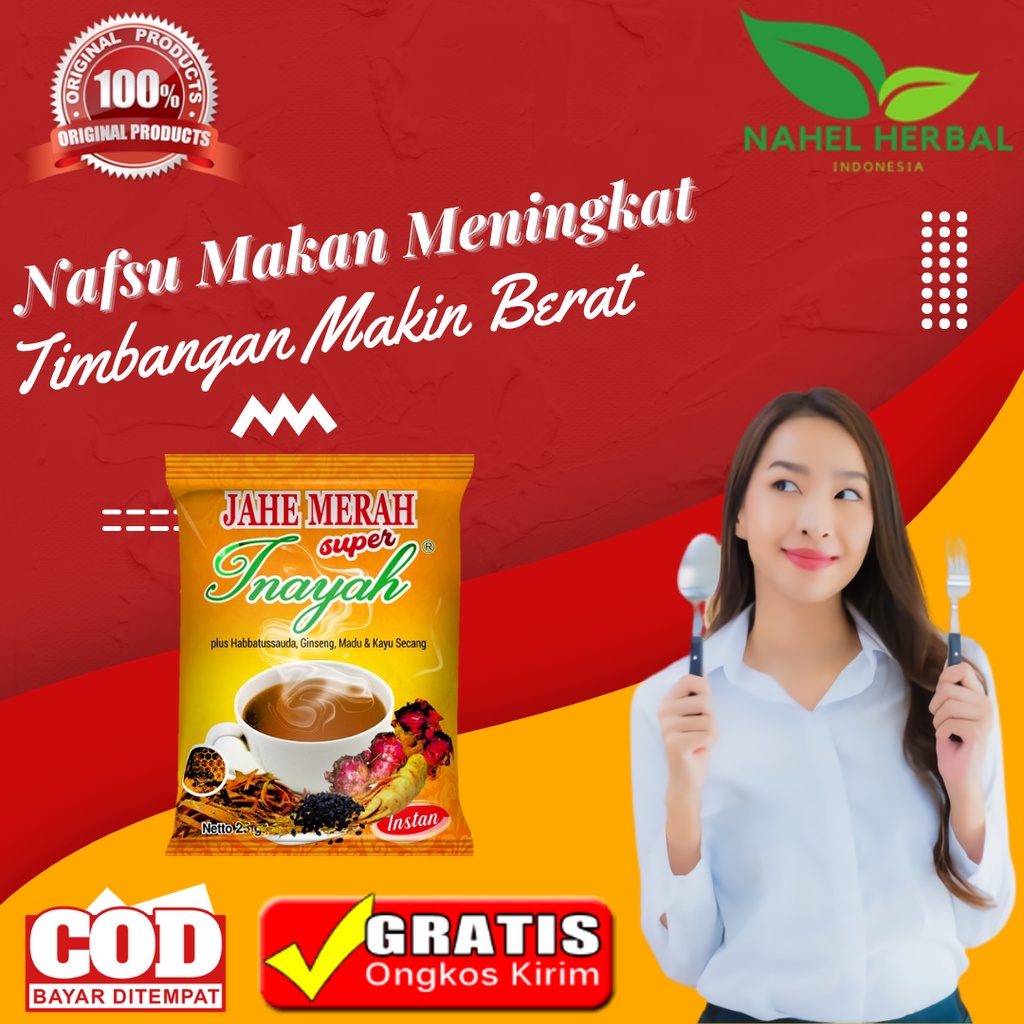 Obat Gemuk Farmasi Original 100% + Vitamin Pegemuk Badan Permanen Pria Dewasa Bpom- Suplemen Jahe Me