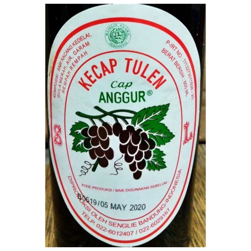 kecap manis anggur 600 ml