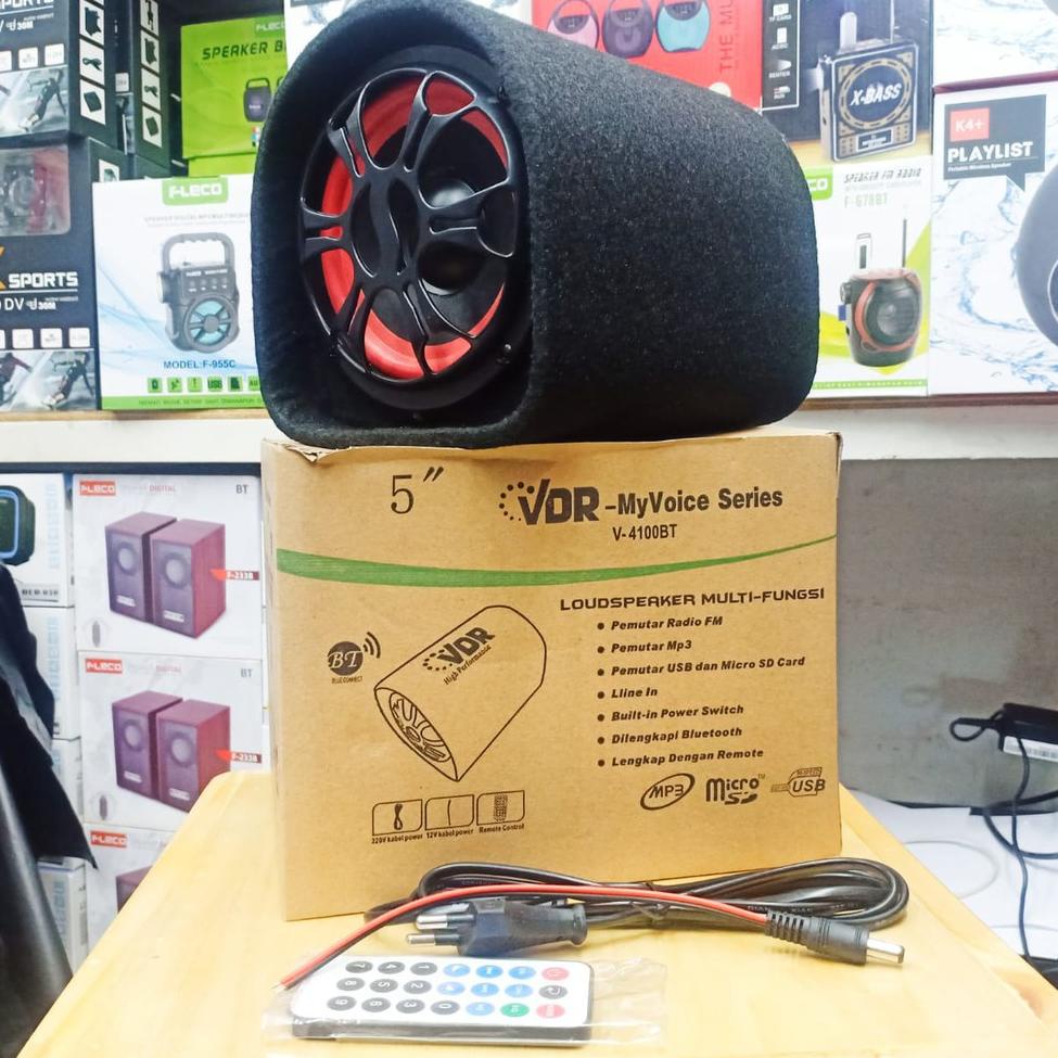 Speaker Aktif Bluetooth Tabung Basstube Speaker AC/DC VDR V6000/3900 BONUS REISEVER BISA UNTUK BLUET