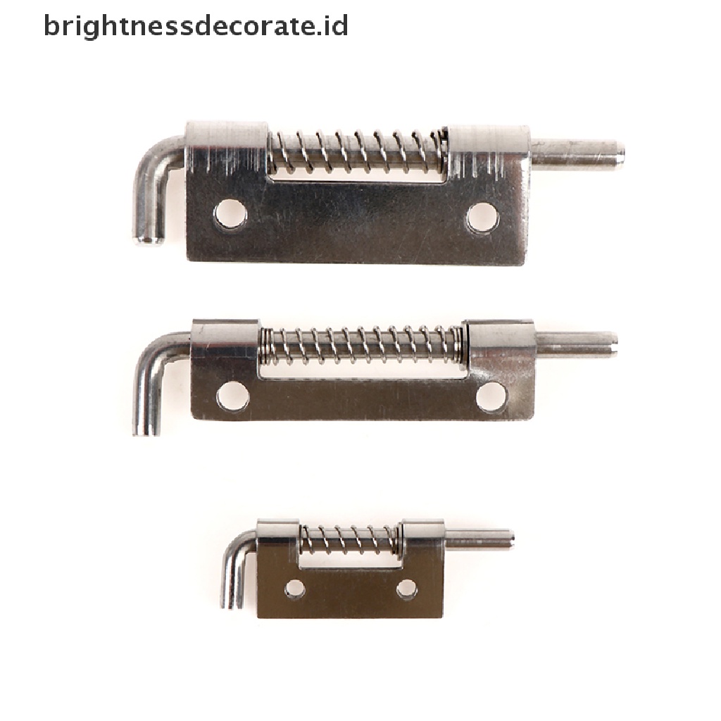 [Birth] 1pc 304stainless Steel Loaded Hinge Security Spring Bolt Barrel Latch Hardware [ID]