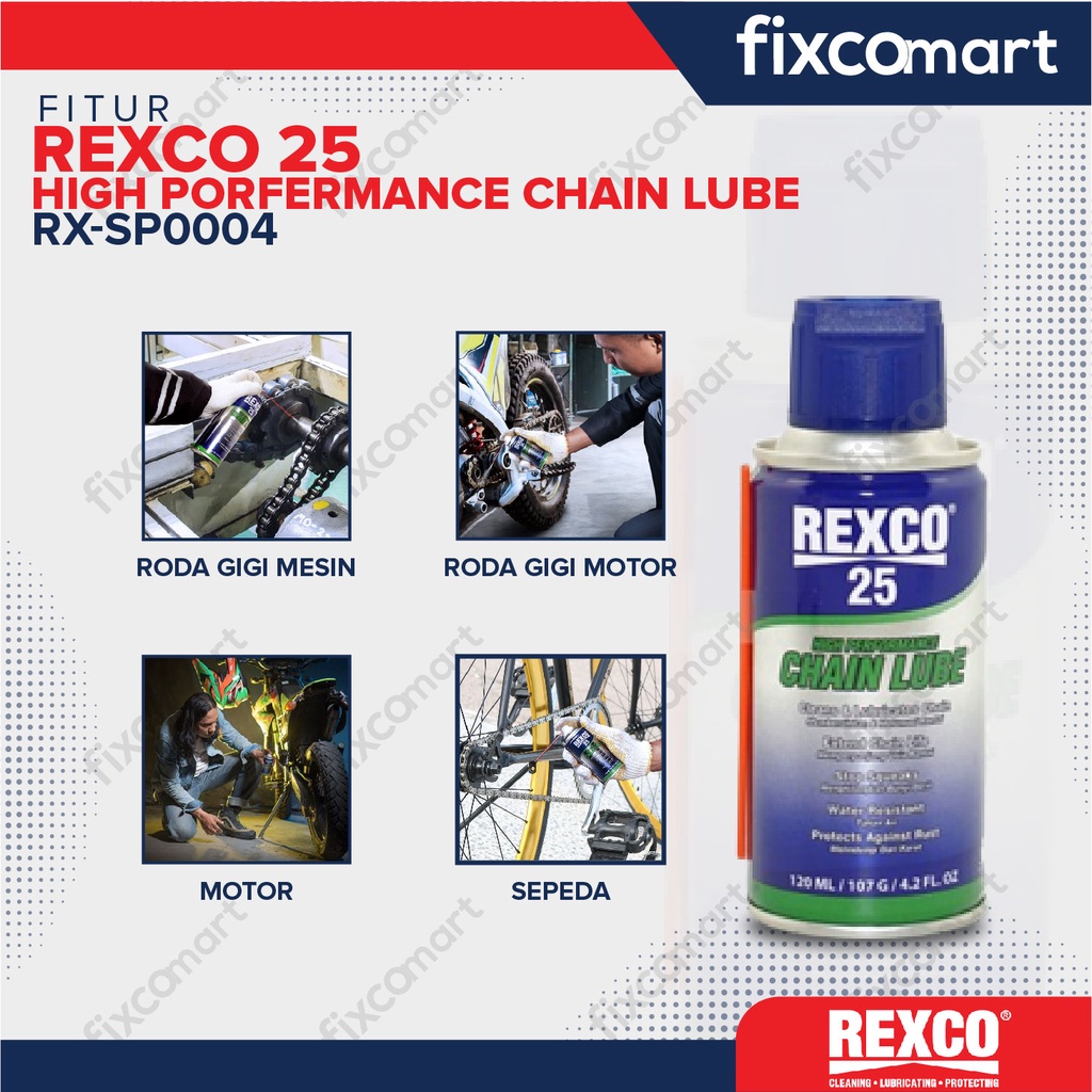 Rexco 25  Pelumas Rantai / Chain Lube /Rexco 25 120 Ml