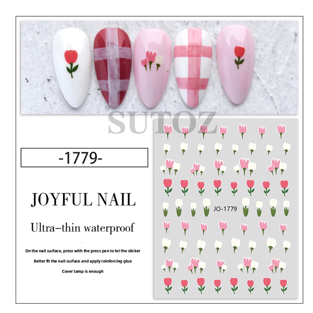 GELASA Stiker Kuku Nail Art Sticker Joyful Nail Series