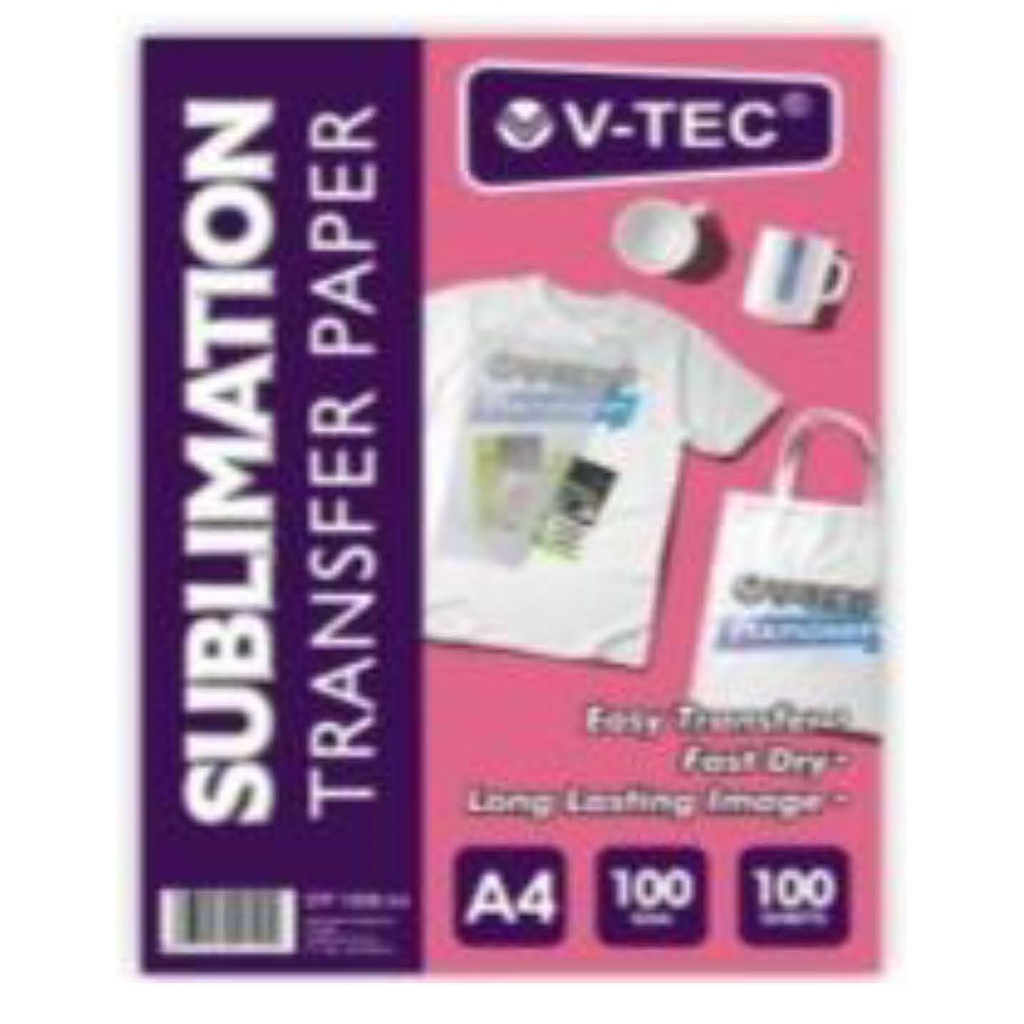 

V-TEC Sublimation Paper A4 100gsm Type: STP 1008