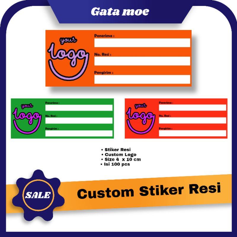 

Custom Stiker Resi pengiriman / Cetak stiker resi