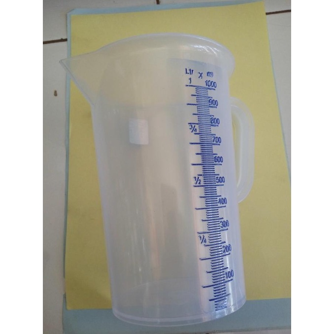 GELAS UKUR PLASTIK 1000ML / GELAS UKUR PLASTIK 1 LITER