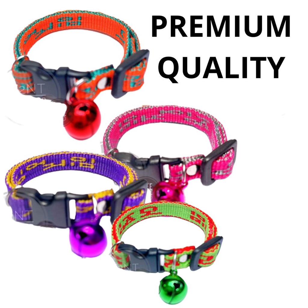 Kalung Kucing Premium Lonceng Doff Motif Korea Premium Quality FEFARM