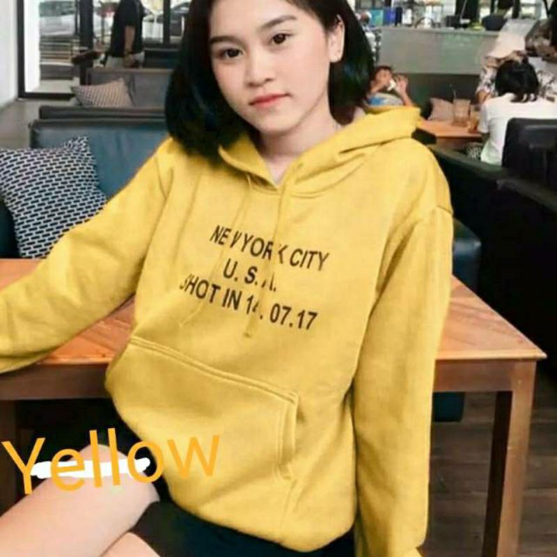 HOODIE SWEATER NEW YORK CITY ABU WANITA