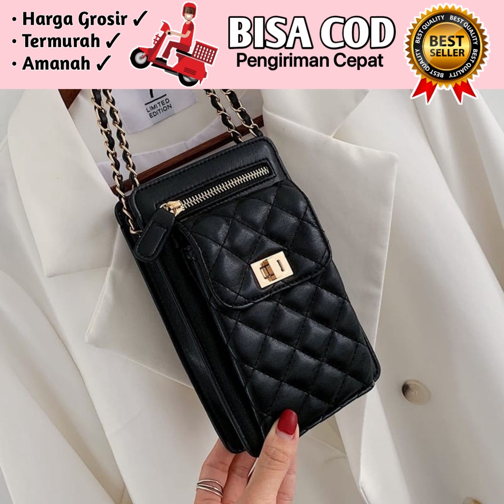 [BISA COD] Tas Selempang Slempang Sling Bag Premium Wanita - Tas Kondangan Pesta Rantai Bahu Elegan Wanita Korean Style Ootd