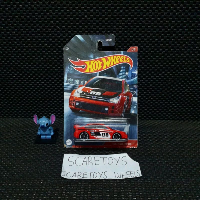 Hot Wheels cult racers 08 Ford focus merah red cult racers
