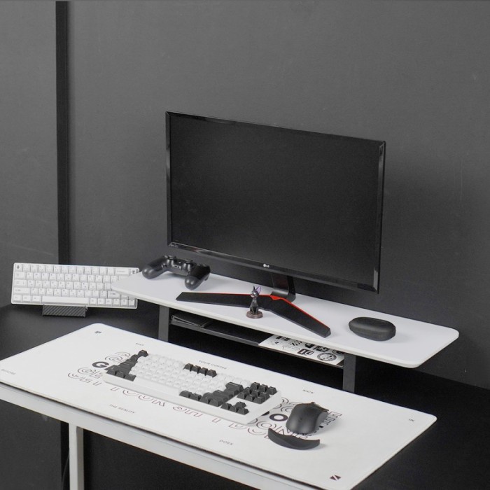 Noir Desk Shelf Monitor Stand Riser Medium Meja