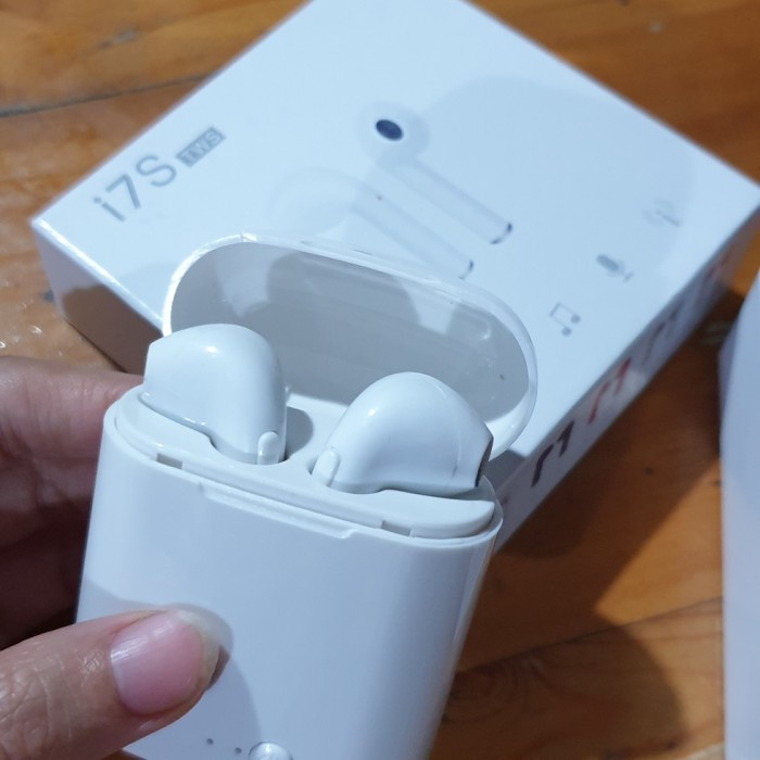 headset bluetooth Earphone Bluetooth i7s TWS sepasang Headset Handsfree - i7s(V3G4) headset bluetoot