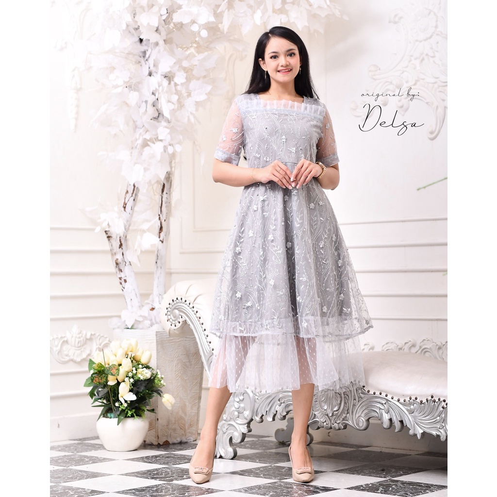 DRES TILE HANGINI TERBARU/DRES TILE MODERN/DRES MEWAH/DRES WANITA